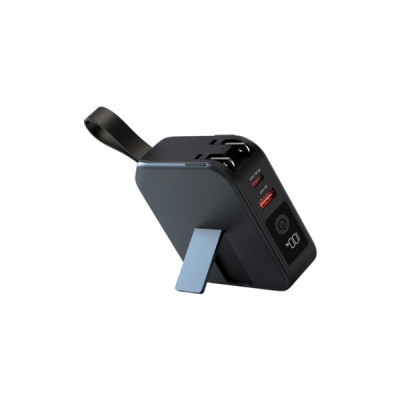 Батарея універсальна Energizer Magnetic Wireless 10000mAh 20W PD, AC зарядка, QI/15W, built-in USB-C (QM10001AC)