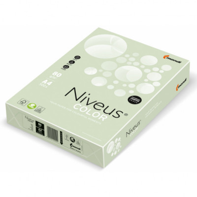 Папір Mondi Niveus COLOR Pastel lightGreen A4, 80g, 500sh (A4.80.NVP.GN27.500)