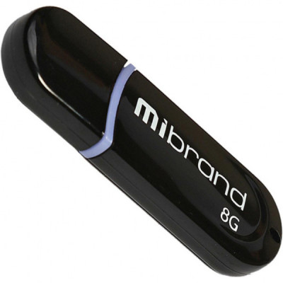 USB флеш накопичувач Mibrand 8GB Panther Black USB 2.0 (MI2.0/PA8P2B)