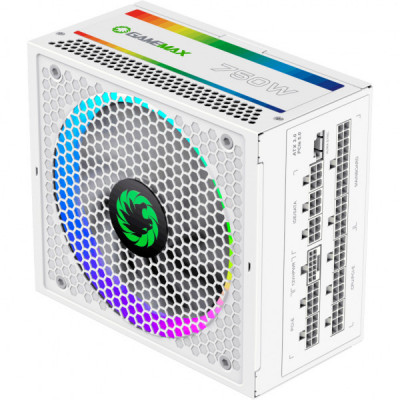 Блок живлення Gamemax 750W (RGB 750 PRO WH (ATX3.0/3.1 PCI)