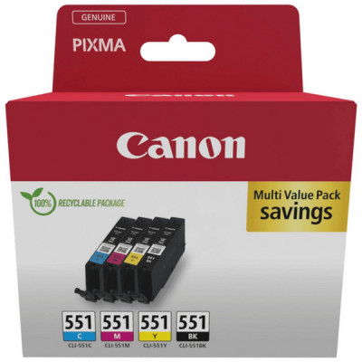 Картридж Canon CLI-551Multipack BK,C,M,Y (6509B015)