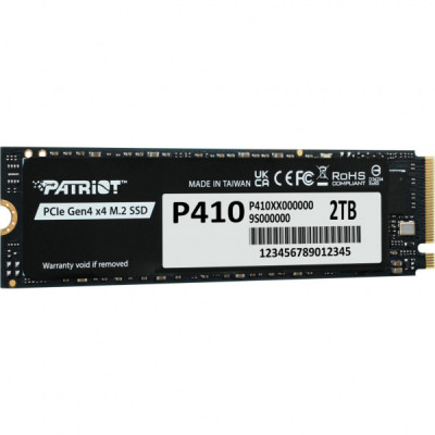 Накопичувач SSD M.2 2280 2TB Patriot (P410P2TBM28H) Накопичувач SSD M.2 2280 2TB Patriot (P410P2TBM28H)