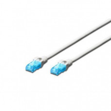 Патч-корд 2м, UTP, cat.5e, AWG 26/7, CCA, PVC, white Digitus (DK-1512-020/WH)