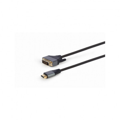 Кабель мультимедійний HDMI to DVI 1.8m 18+1pin, 4K 30Hz Cablexpert (CC-HDMI-DVI-4K-6)