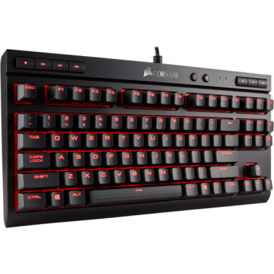 Клавіатура Corsair K63 Cherry MX Red UA USB Black (CH-9115020-RU)