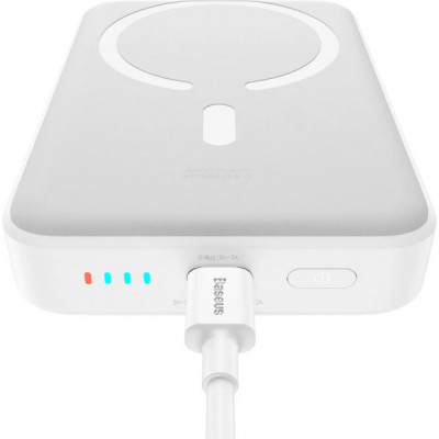Батарея універсальна Baseus Magnetic Mini 10000mAh 30W, White (PPCX110002\PPCXM1030) (P10022105212-01)