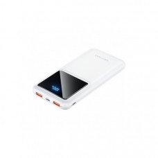 Батарея універсальна Vention 10000mAh 22.5W 3A PD, QC/3.0, LED Display, White (FHKW0)