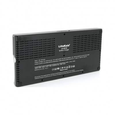 Зарядний пристрій для акумуляторів Liitokala 12 Slots+2, Ni-Mh/Li-ion/LiFePo4/Крона, LED+LCD (Lii-S12)