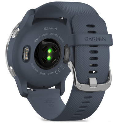 Смарт-годинник Garmin Venu 2, GPS, Wi-Fi, Blue Granite + Passivated (010-02430-10)