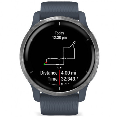 Смарт-годинник Garmin Venu 2, GPS, Wi-Fi, Blue Granite + Passivated (010-02430-10)