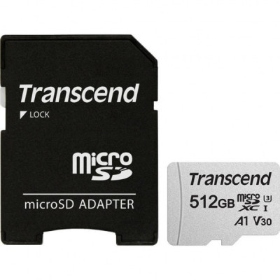 Карта пам'яті Transcend 512GB microSDXC Class 10 U3 (TS512GUSD300S-A)