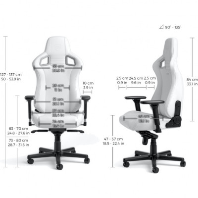 Крісло ігрове Noblechairs Epic White Edition (NBL-EPC-PU-WED)