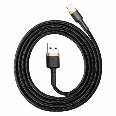 Дата кабель USB 2.0 AM to Lightning 1.0m 1.5A gold-black Baseus (CALKLF-BV1)