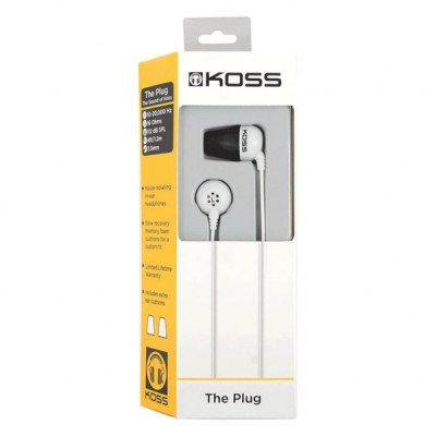 Навушники Koss The Plug Noise Isolating White (196809.101) Навушники Koss The Plug Noise Isolating White (196809.101)