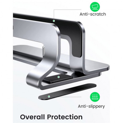 Підставка до ноутбука Ugreen LP258 Vertical Laptop Stand Silver (20471) Підставка до ноутбука Ugreen LP258 Vertical Laptop Stand Silver (20471)