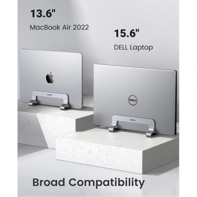 Підставка до ноутбука Ugreen LP258 Vertical Laptop Stand Silver (20471) Підставка до ноутбука Ugreen LP258 Vertical Laptop Stand Silver (20471)