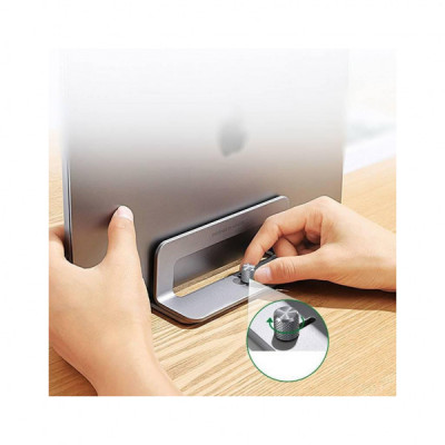 Підставка до ноутбука Ugreen LP258 Vertical Laptop Stand Silver (20471) Підставка до ноутбука Ugreen LP258 Vertical Laptop Stand Silver (20471)
