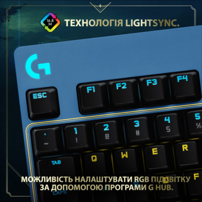 Клавіатура Logitech G PRO Mechanical Keyboard League of Legends Edition (920-010537)