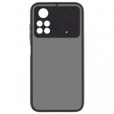 Чохол до мобільного телефона MakeFuture Xiaomi Poco M4 Pro 4G Frame (Matte PC+TPU) Black (MCMF-XPM4P4GBK)