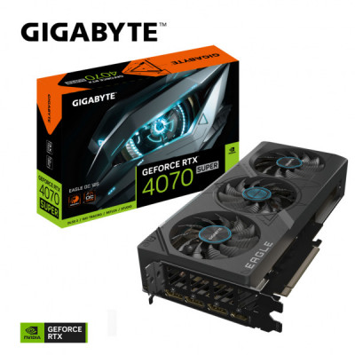 Відеокарта GIGABYTE GeForce RTX4070 SUPER 12Gb EAGLE OC (GV-N407SEAGLE OC-12GD)
