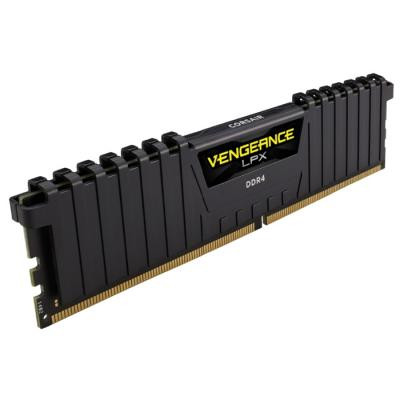 Модуль пам'яті для комп'ютера DDR4 8GB 2400 MHz Vengeance LPX Black Corsair (CMK8GX4M1A2400C16)