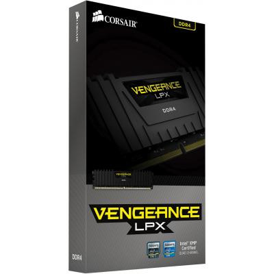 Модуль пам'яті для комп'ютера DDR4 8GB 2400 MHz Vengeance LPX Black Corsair (CMK8GX4M1A2400C16)