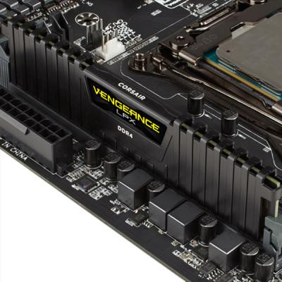 Модуль пам'яті для комп'ютера DDR4 8GB 2400 MHz Vengeance LPX Black Corsair (CMK8GX4M1A2400C16)