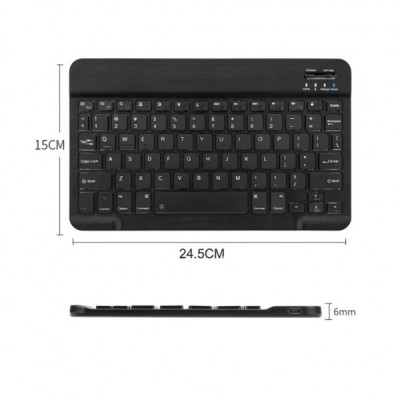 Клавіатура BeCover (245х150 мм) Bluetooth UA Black (713405)