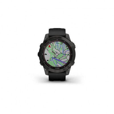 Смарт-годинник Garmin fenix 7 Sapph Solar, Black DLC Ti, GPS (010-02540-35)