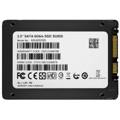 Накопичувач SSD 2.5" 512GB ADATA (ASU650SS-512GT-R)