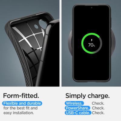 Чохол до мобільного телефона Spigen Samsung Galaxy S23+ Liquid Air, Matte Black (ACS05666)