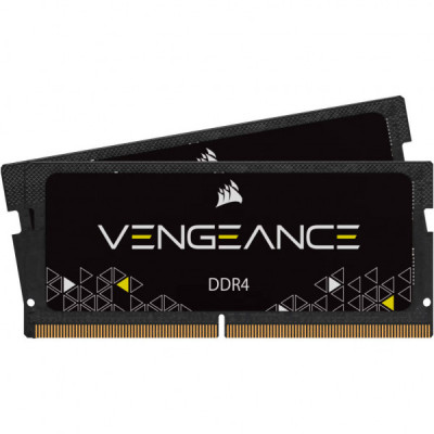 Модуль пам'яті для ноутбука SoDIMM DDR4 32GB (2x16GB) 3200 MHz Vengeance Corsair (CMSX32GX4M2A3200C22)