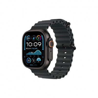 Смарт-годинник Apple Watch Ultra 2 2024 GPS + Cellular 49mm Black Titanium Case with Black Ocean Band (MX4P3UL/A)