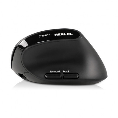 Мишка REAL-EL RM-490W Wireless/Bluetooth Black (EL123200058)