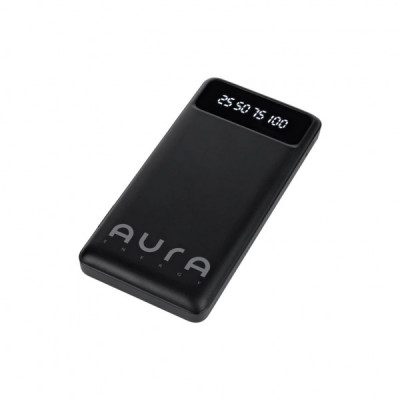 Батарея універсальна AURA NRG10 10000 mAh Black (PBANRG10B) Батарея універсальна AURA NRG10 10000 mAh Black (PBANRG10B)