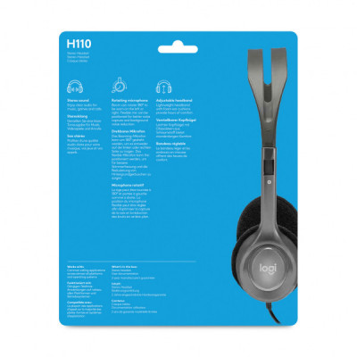 Навушники Logitech H111 Stereo Headset with 1*4pin jack (981-000593)