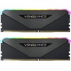 Модуль пам'яті для комп'ютера DDR4 32GB (2x16GB) 3600 MHz Vengeance RGB RT Black Corsair (CMN32GX4M2Z3600C18)