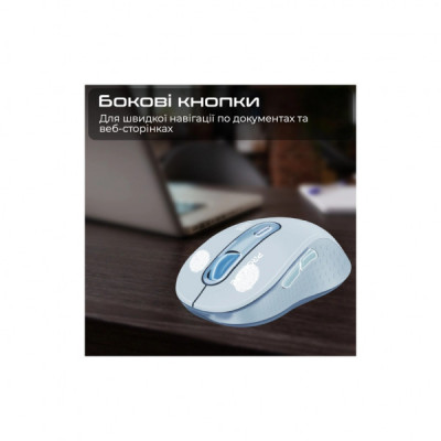 Мишка Promate Ken Wireless/Bluetooth Blue (ken.blue)