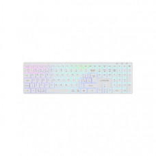 Клавіатура Canyon HKB-W11 Slim Dual Mode Wireless/Bluetooth RGB UA White (CNS-HBTK11W)