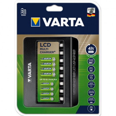 Зарядний пристрій для акумуляторів Varta LCD MULTI CHARGER PLUS (57681101401)