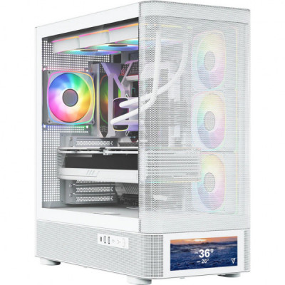 Корпус для ПК Modecom VOLCANO AQ500 ARGB LCD 6,2 (MC-A-AQ500-4FA-W)