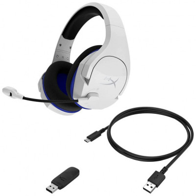 Навушники HyperX Cloud Stinger Core Wireless PS4/PS5 White/Blue (4P5J1AA) Навушники HyperX Cloud Stinger Core Wireless PS4/PS5 White/Blue (4P5J1AA)