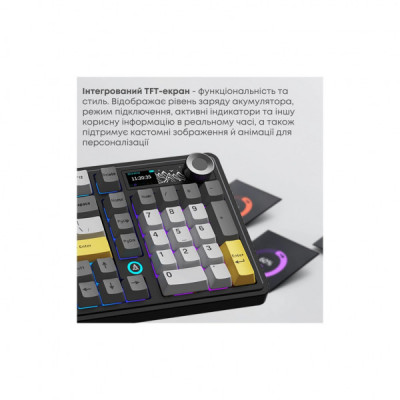 Клавіатура Ajazz AK980 V2 Maillard Switch Wireless/Bluetooth/USB UA Black/Grey/Yellow (AK980-V2-M-BGY) Клавіатура Ajazz AK980 V2 Maillard Switch Wireless/Bluetooth/USB UA Black/Grey/Yellow (AK980-V2-M-BGY)