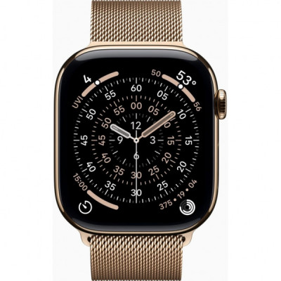 Смарт-годинник Apple Watch Series 11 GPS + Cellular 46mm Gold Titanium Case with Gold Milanese Loop - M/L (MFD84RK/A) Смарт-годинник Apple Watch Series 11 GPS + Cellular 46mm Gold Titanium Case with Gold Milanese Loop - M/L (MFD84RK/A)
