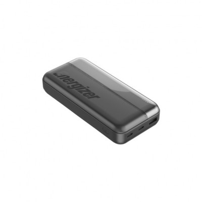 Батарея універсальна Energizer 20000mAh 15W, USB-А, 2*USB-C, Black (UE20050CC)