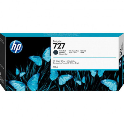 Картридж HP DJ No.727 Matte Black 300-ml (C1Q12A)