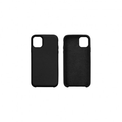 Чохол до мобільного телефона Drobak Liquid Silicon Case Apple iPhone 12 Mini Black (707004)