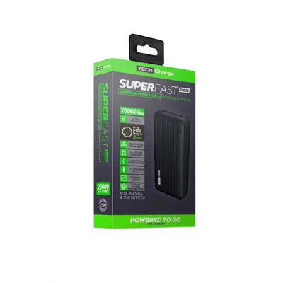 Батарея універсальна TechCharge 20000mAh, PD/18W, QC/3.0 (1742)