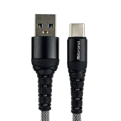 Дата кабель USB 2.0 AM to Type-C 1.0m MI-14 2A Black-Gray Mibrand (MIDC/14TBG)