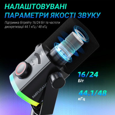 Мікрофон Fifine AM8PROT USB/XLR Black (AM8PROT) Мікрофон Fifine AM8PROT USB/XLR Black (AM8PROT)